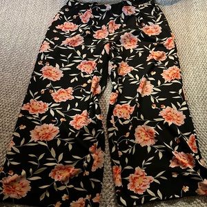 Torrid Wide Leg Flower Pants